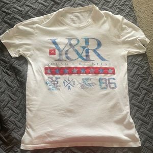 Young and Reckless Large white mens T shirt